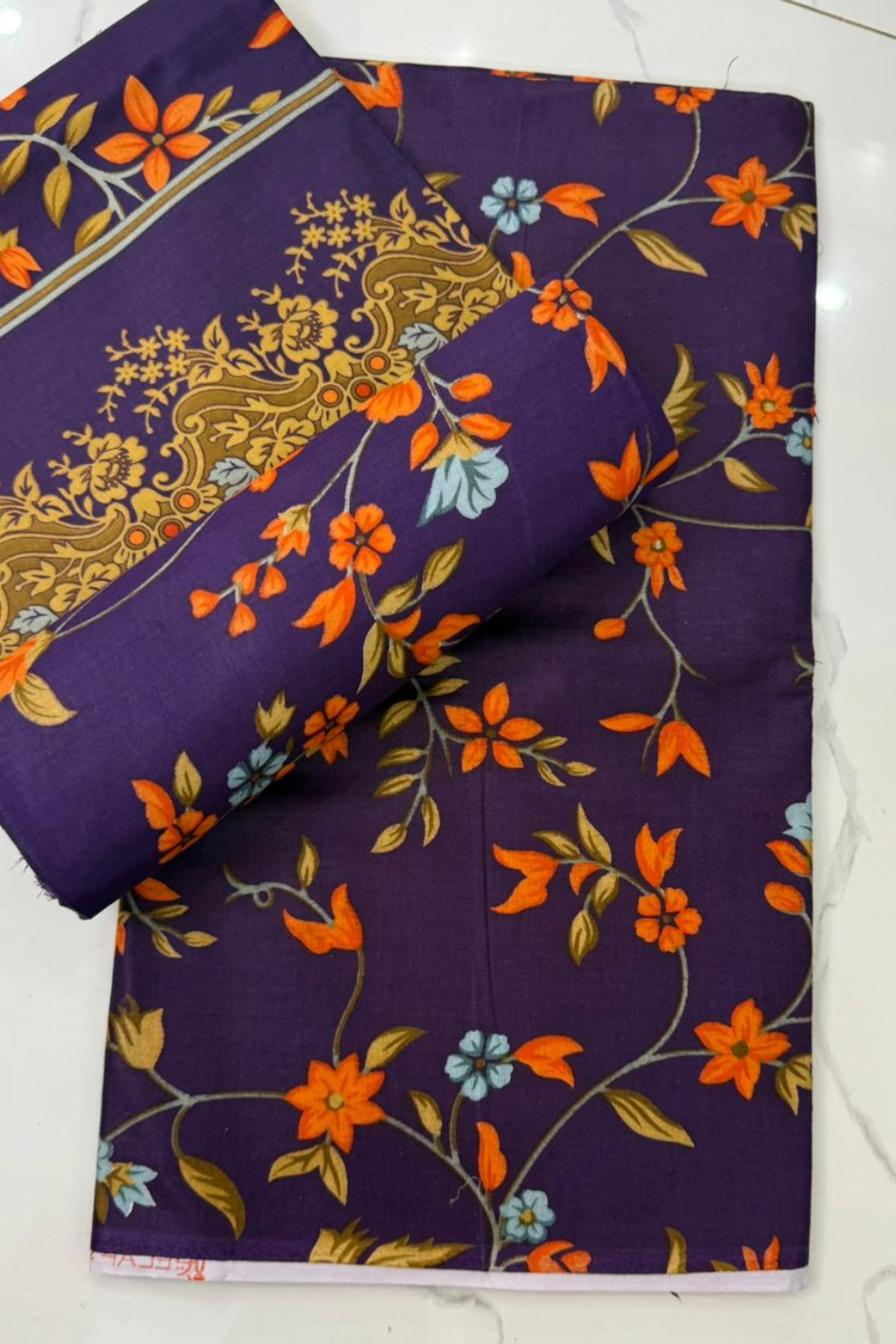 Unstitched Casual Wear All Over 3 Piece Collection
