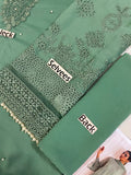 Baroque Mint Embroidered Chiffon 3-Piece Suit