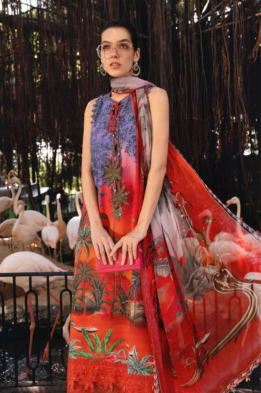 Maria B Printed Lawn 3 Piece Suit