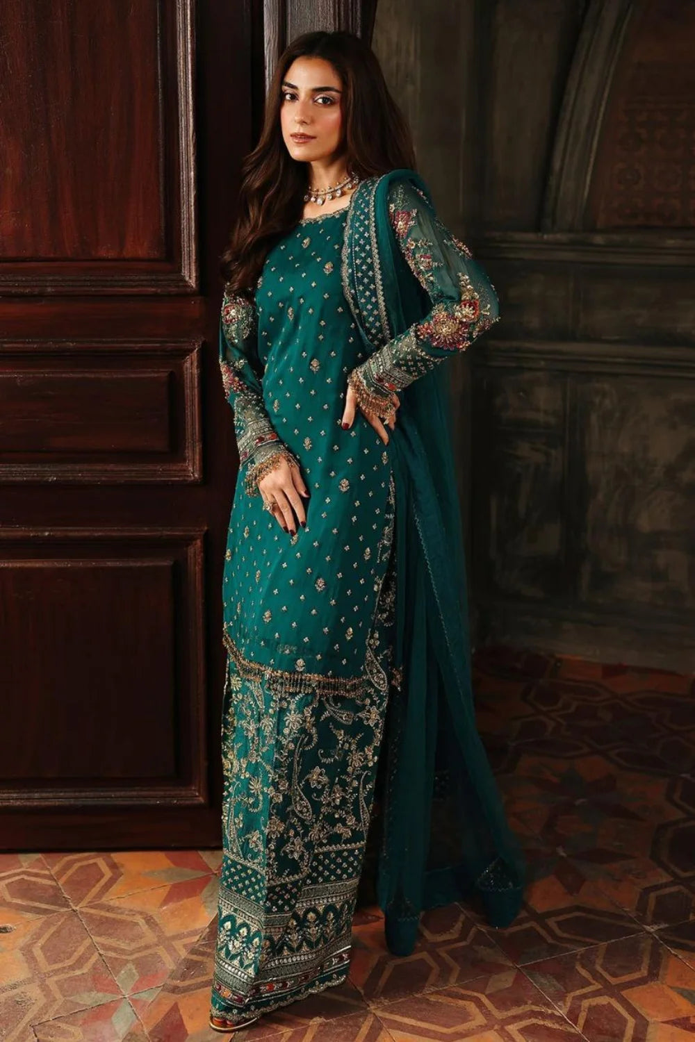 Charizma Chiffon 3 Piece Suit