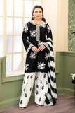 Zara Shahjahan Black Lawn 3-Piece Suit