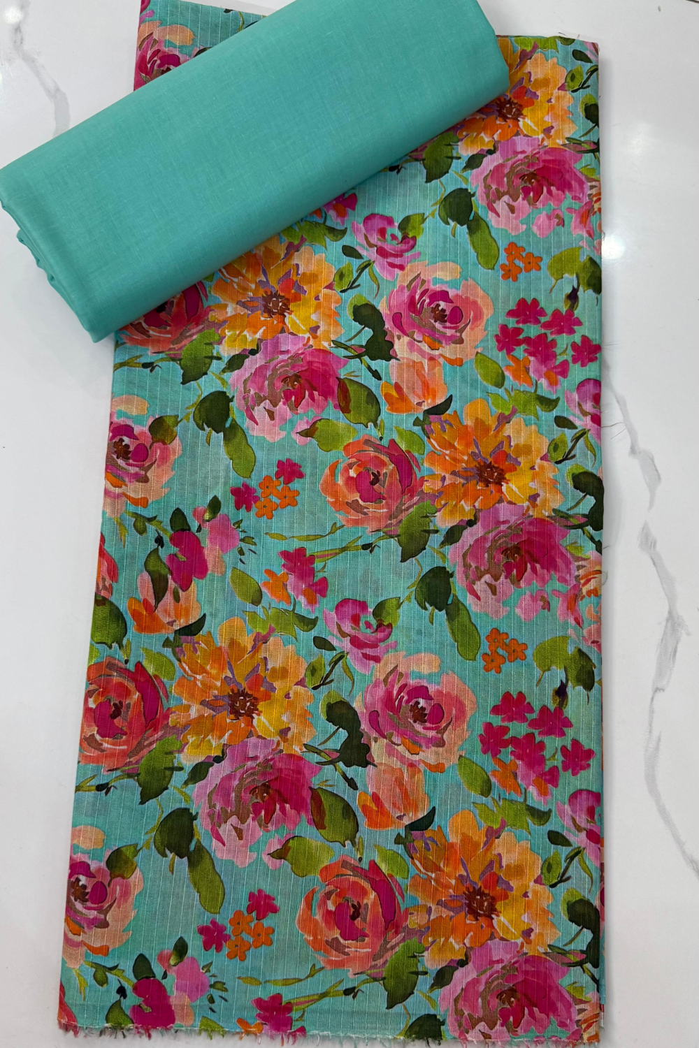 Unstitched Casual Wear All Over 2 Piece Collection