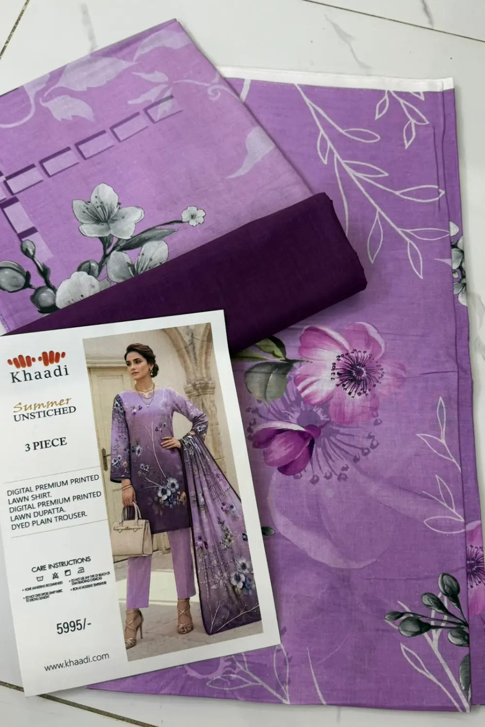 Khaadi Lawn 3 Piece Suit