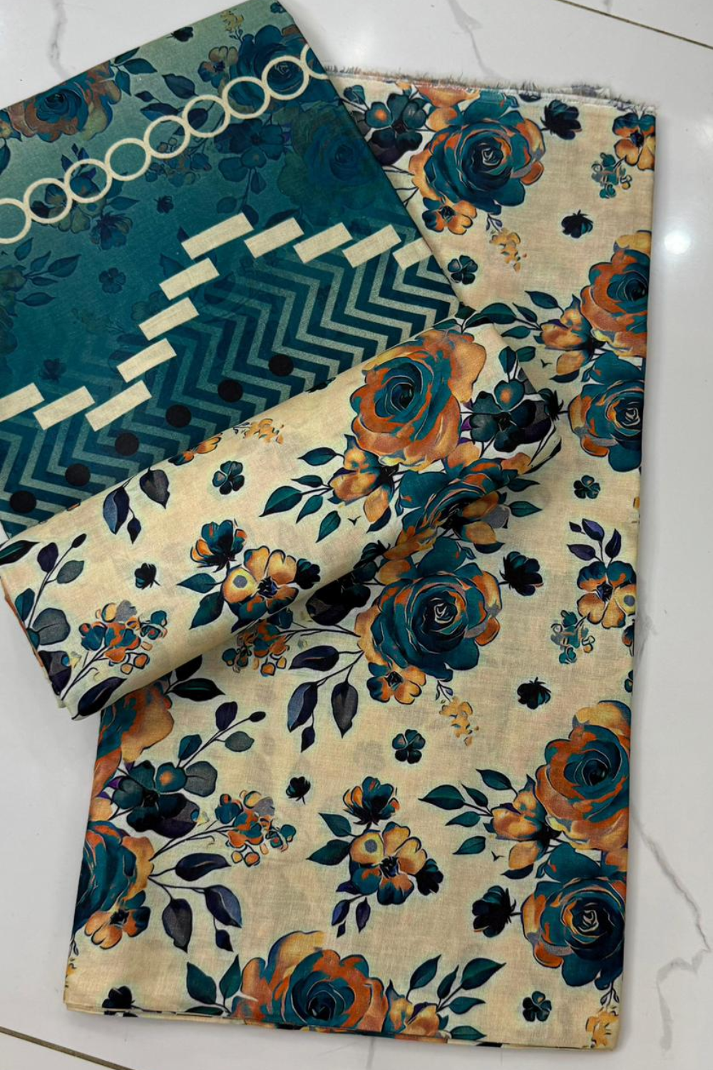 Unstitched Casual Wear All Over 3 Piece Collection