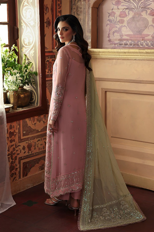 Gulaal Layana Orchid Pink Chiffon 3 Piece Suit