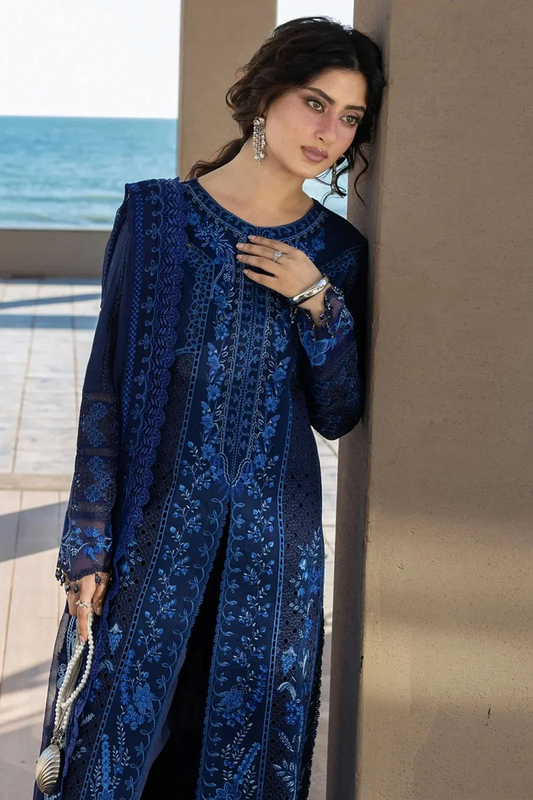 MAHNOOR Navy Blue 3-piece suit