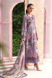 Maria B Floral Purple Luxury Embroidered  3 Piece Suit