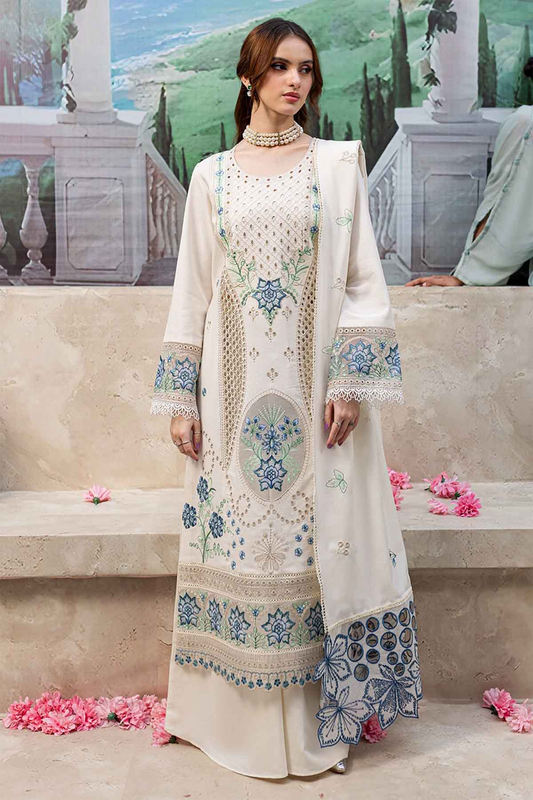 Mahnur Luxury Embroidered Lawn 3-Piece Suit