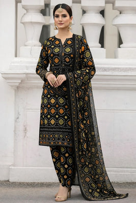 Aneelas Green Chunri Unstitched 3 Piece Suit