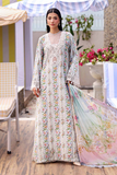 Maria. B Floral Mix Embroidered Lawn 3 Piece Suit