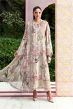 Maria B Floral Mint Luxury Embroidered  3 Piece Suit