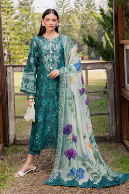 Nureh Gardenia Embroidered Lawn 3 piece suit