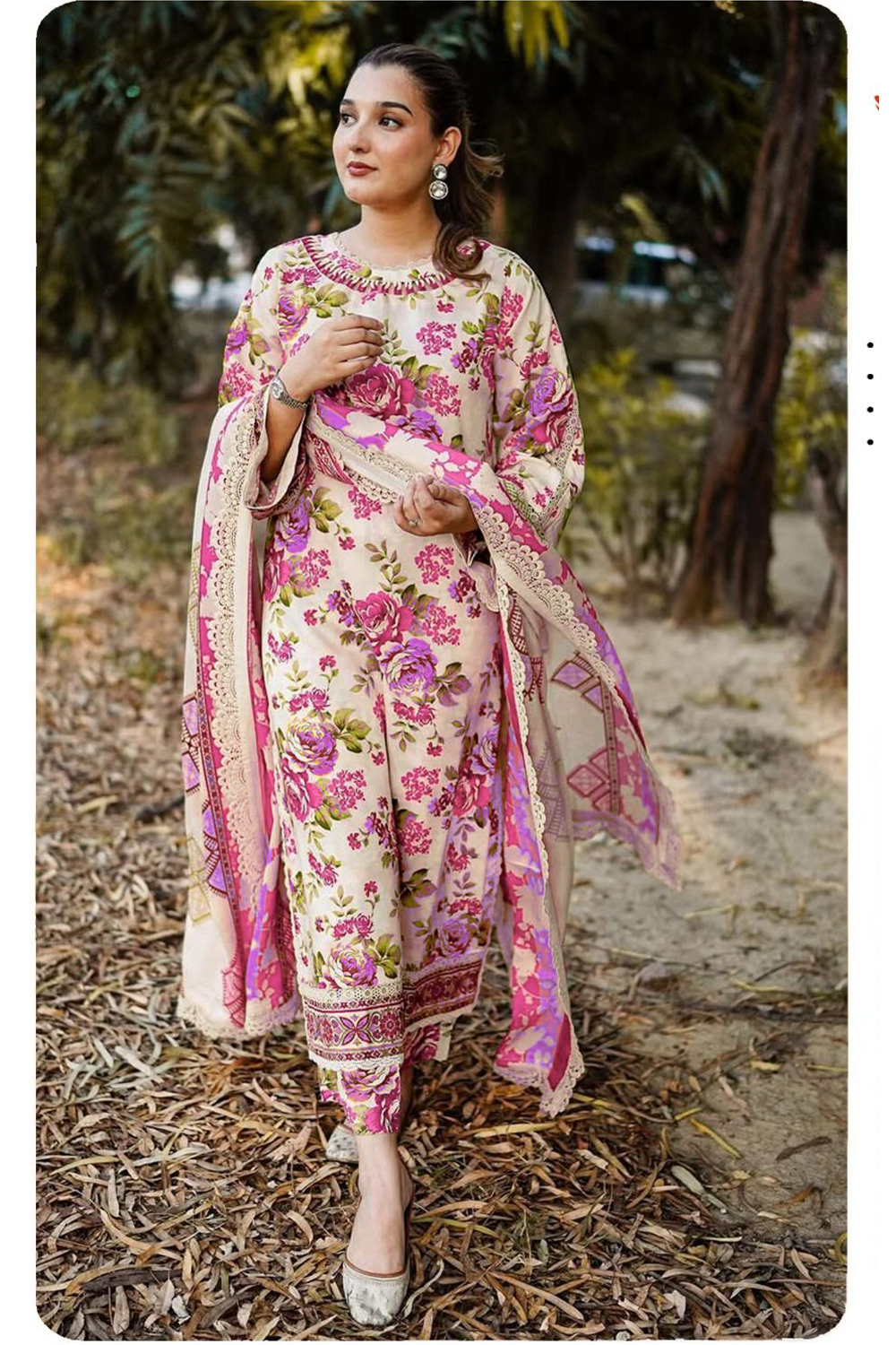 Floral J2125-B Unstitched 3 Piece Luxury Lawn