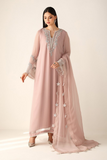 Baroque Pink Luxury Chiffon 3 Piece Suit