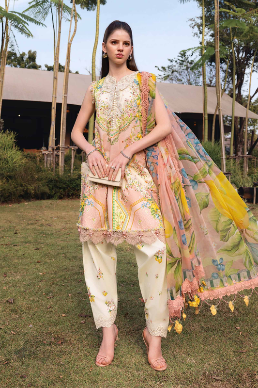 Maria B Embroidered Printed Lawn 3-piece suit