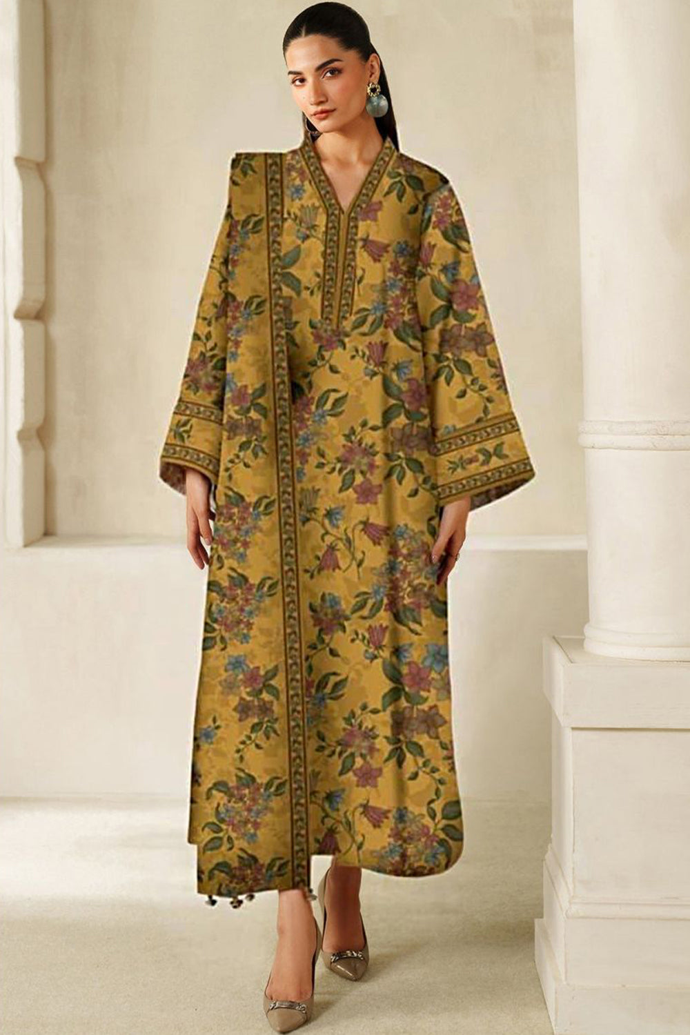 BL-UE4340 Unstitched 3 Piece Luxury Lawn