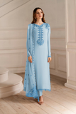Iznik Ice Blue Luxury Formals Unstitched 3 Piece Suit