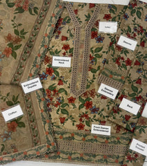 BQU-UE4339 Unstitched 3 Piece Luxury Lawn