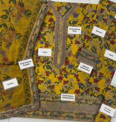 BL-UE4340 Unstitched 3 Piece Luxury Lawn