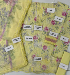 Maria B MP-2901B Luxury Lawn Laser Work Unstitched 3 Piece