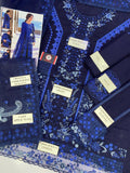 Mahnoor Navy Blue Embroidered 3-Piece Suit