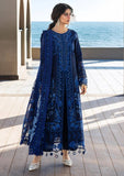 Mahnoor Navy Blue Embroidered 3-Piece Suit
