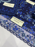 Mahnoor Navy Blue Embroidered 3-Piece Suit