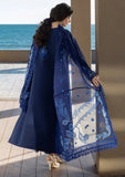 Mahnoor Navy Blue Embroidered 3-Piece Suit