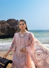 Mahiman by Al Zohaib Pink luxury embroidered 3-piece suit
