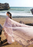 Mahiman by Al Zohaib Pink luxury embroidered 3-piece suit