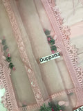 Mahiman by Al Zohaib Pink luxury embroidered 3-piece suit