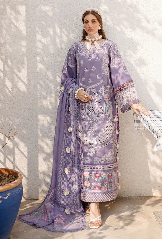 Parishay  purple luxury embroidered 3 piece suit