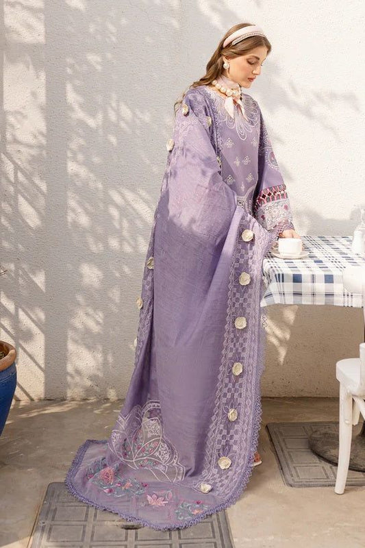 Parishay  purple luxury embroidered 3 piece suit