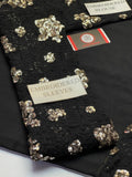 Jazmin Black Chiffon Saree