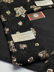 Jazmin Black chiffon saree