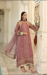 Elaf Luxury Rose Pink 3-piece Suit