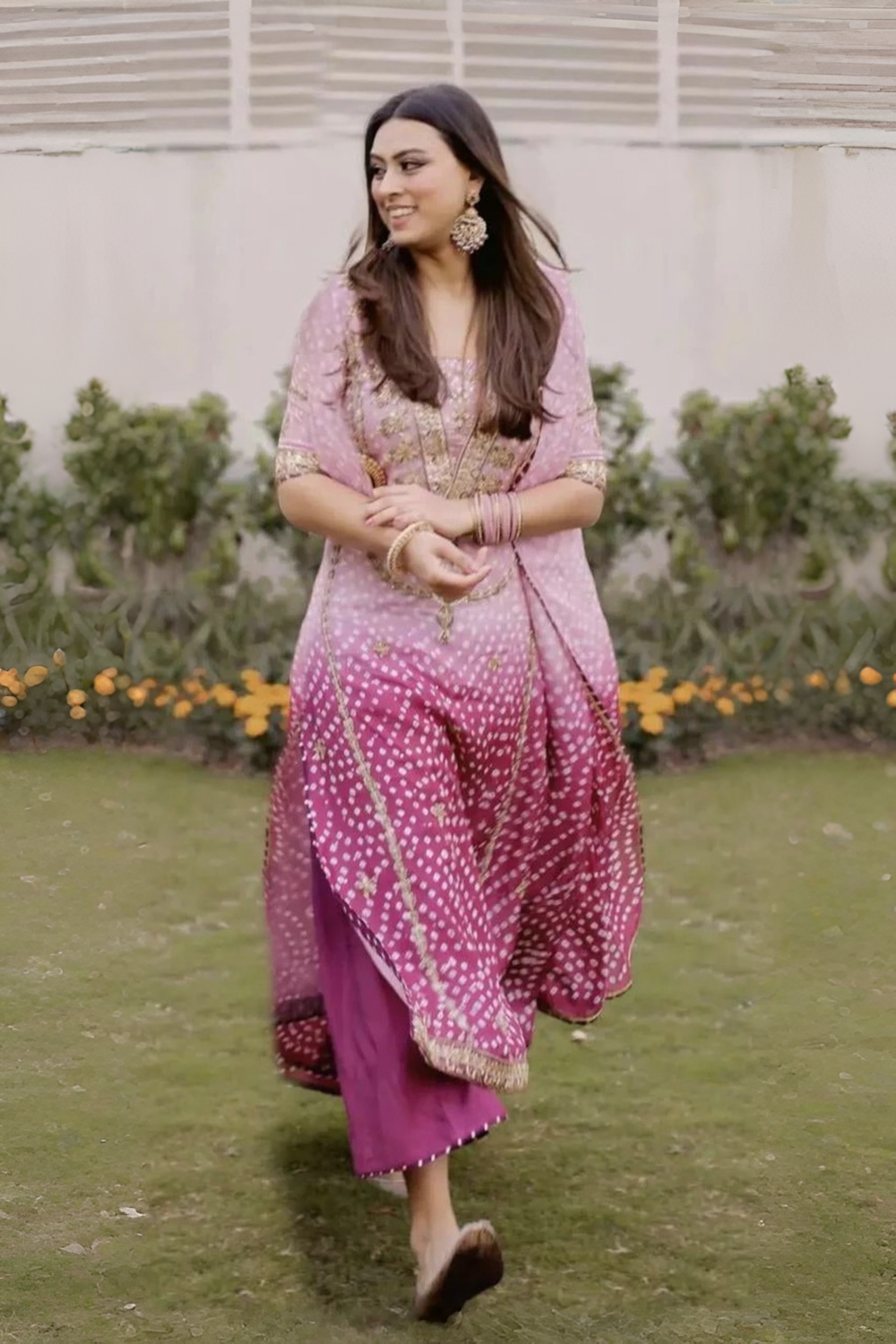 LXM Digital Printed Lawn Pink 3-Piece Suit