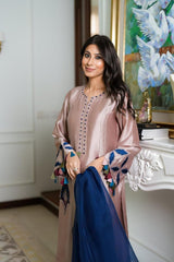 Faiza Rehman Luxury 3-piece Suit with Navy Dupatta