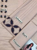 Faiza Rehman Luxury 3-piece Suit with Navy Dupatta