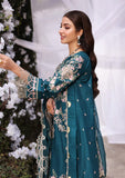 Kahf Luxury Teal Lawn 3-Piece Suit