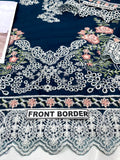 Kahf Luxury Teal Lawn 3-Piece Suit