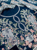 Kahf Luxury Teal Lawn 3-Piece Suit