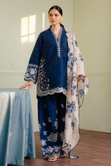 Coco By Zara Shahjahan Luxury Navy Blue 3-Piece Suit