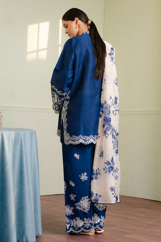 Coco By Zara Shahjahan Luxury Navy Blue 3-Piece Suit