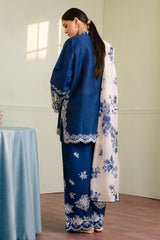 Coco By Zara Shahjahan Luxury Navy Blue 3-Piece Suit