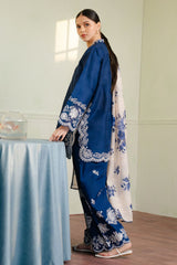 Coco By Zara Shahjahan Luxury Navy Blue 3-Piece Suit