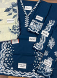 Coco By Zara Shahjahan Luxury Navy Blue 3-Piece Suit