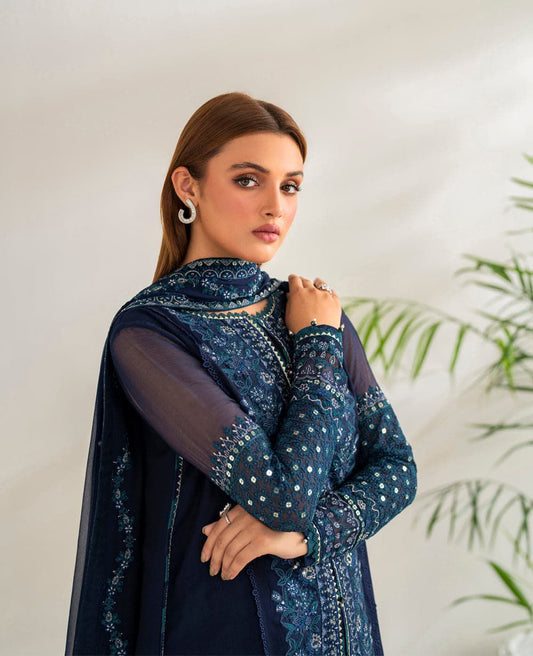 SAPPHIRE Luxury Navy Blue 3-Piece Suit