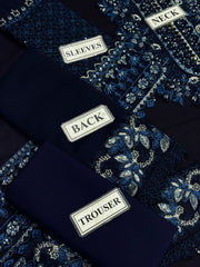 SAPPHIRE Luxury Navy Blue 3-Piece Suit