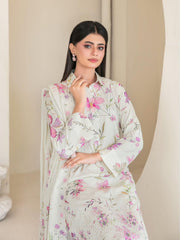 AFROZEH Luxury Pastel Floral 3-Piece Suit